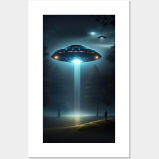 UFOs over Park Posters and Art